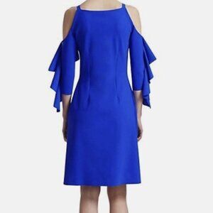 Chiara Boni La Petite Robe Marcellina Cold-Shoulder Ruffle Dress Italy NEW/TAG